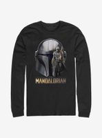 Star Wars The Mandalorian Mando Head Long-Sleeve T-Shirt