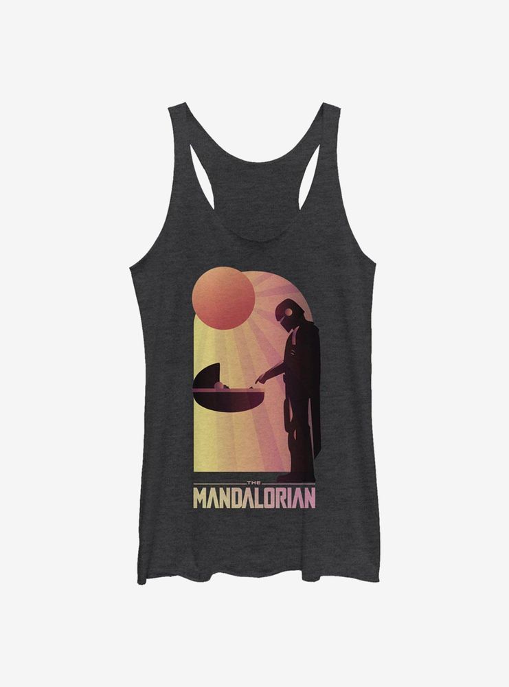 Star Wars The Mandalorian A Warm Meeting Womens Tank Top