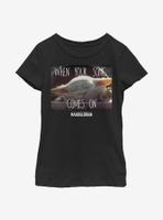 Star Wars The Mandalorian Song Meme Youth Girls T-Shirt