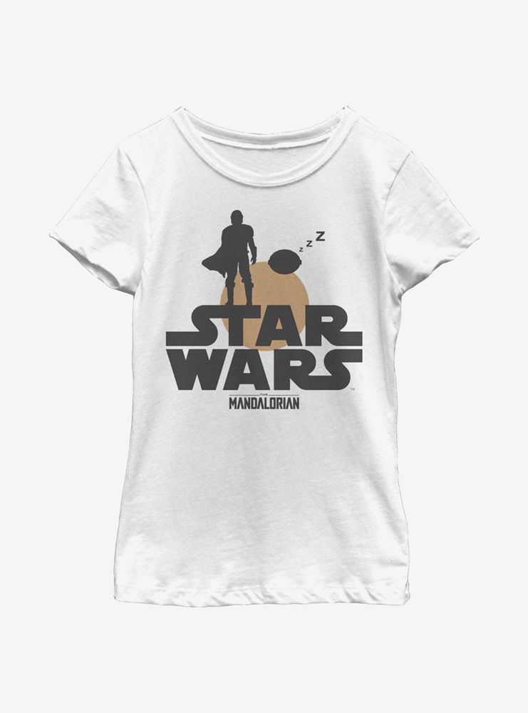 Star Wars The Mandalorian Sunset Duo Youth Girls T-Shirt