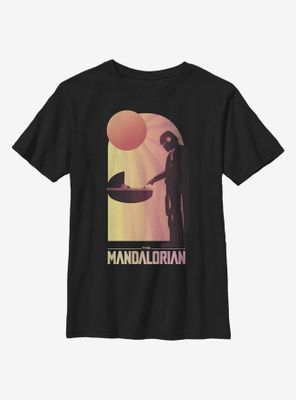 Star Wars The Mandalorian A Warm Meeting Youth T-Shirt