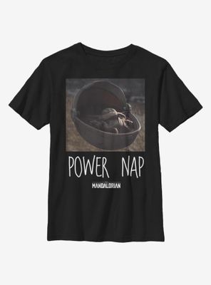 Star Wars The Mandalorian Power Nap Youth T-Shirt