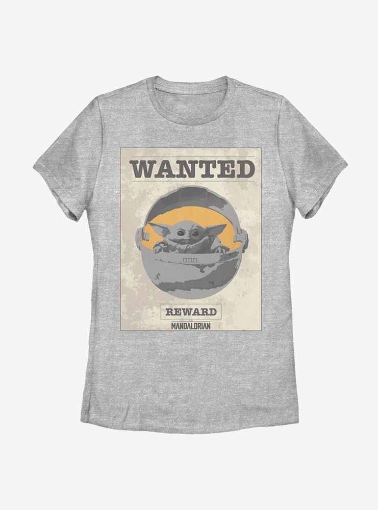 Star Wars The Mandalorian Wanted Child Womens T-Shirt