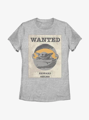 Star Wars The Mandalorian Wanted Child Womens T-Shirt