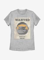 Star Wars The Mandalorian Wanted Child Womens T-Shirt