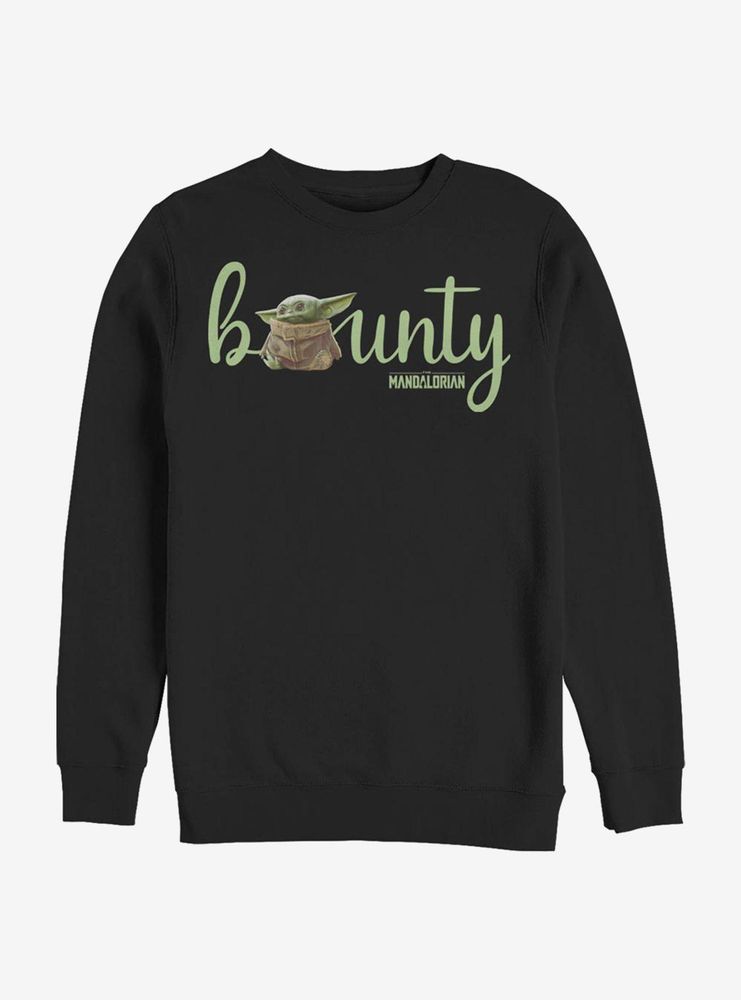 Star Wars The Mandalorian Bounty Text Sweatshirt