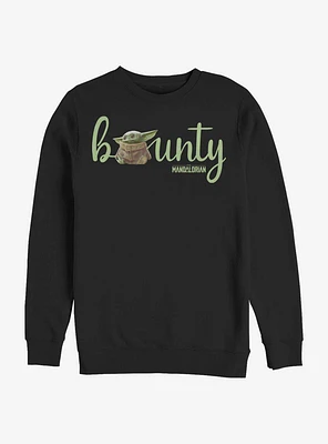 Star Wars The Mandalorian Bounty Text Sweatshirt