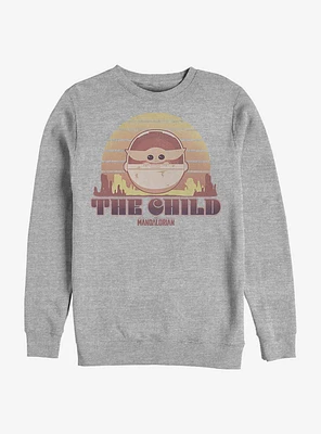 Star Wars The Mandalorian Sunset Child Sweatshirt
