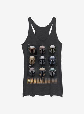 Star Wars The Mandalorian Mando Helmet Boxup Womens Tank Top