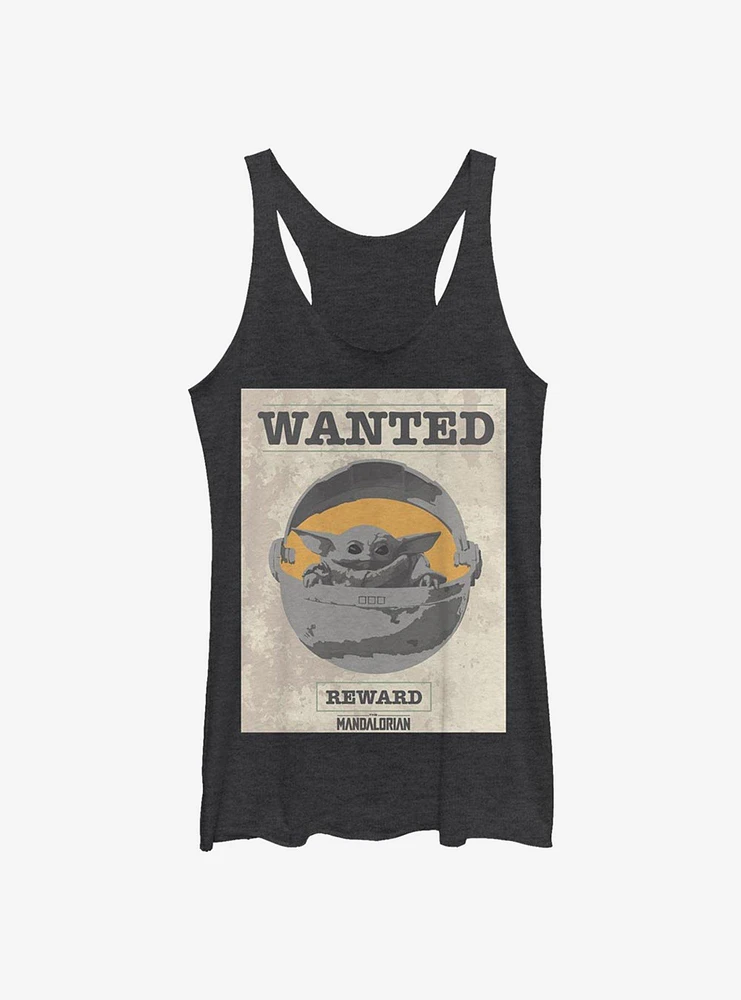 Star Wars The Mandalorian Wanted Child Womens Tank Top