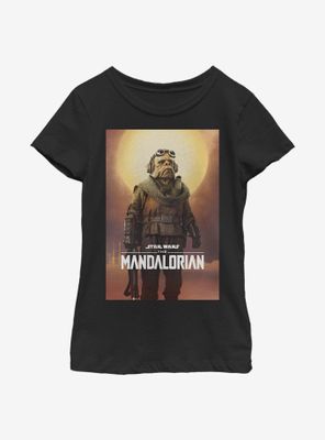 Star Wars The Mandalorian Alien Poster Youth Girls T-Shirt
