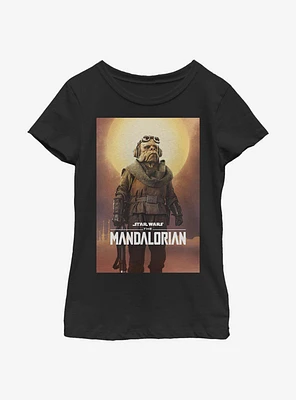 Star Wars The Mandalorian Alien Poster Youth Girls T-Shirt