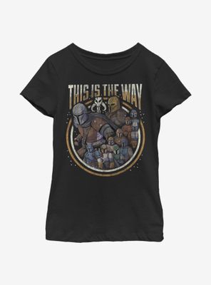 Star Wars The Mandalorian Way Group Youth Girls T-Shirt