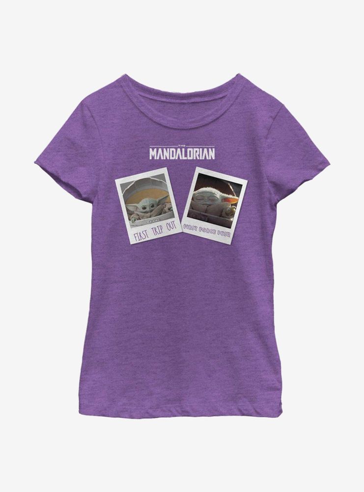 Star Wars The Mandalorian Travel Pics Youth Girls T-Shirt