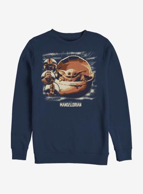 Star Wars The Mandalorian Child Group Sweatshirt