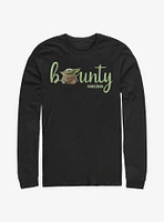 Star Wars The Mandalorian Bounty Text Long-Sleeve T-Shirt