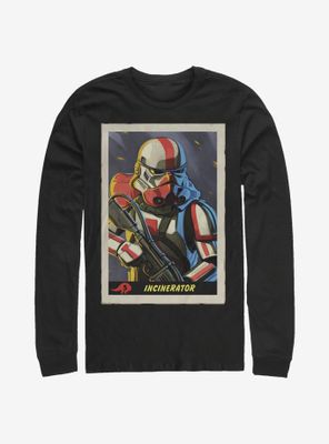 Star Wars The Mandalorian Incinerator Card Long-Sleeve T-Shirt