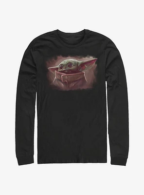 Star Wars The Mandalorian Cute Painting Long-Sleeve T-Shirt