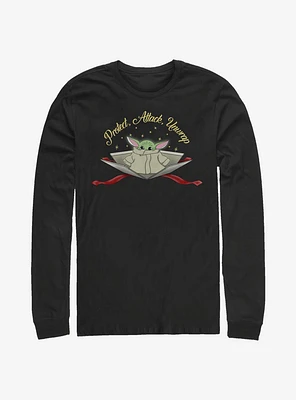 Star Wars The Mandalorian Protect Attack Unwrap Long-Sleeve T-Shirt