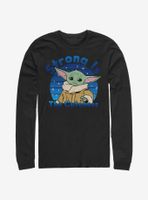 Star Wars The Mandalorian Strong Is Cuteness Long-Sleeve T-Shirt