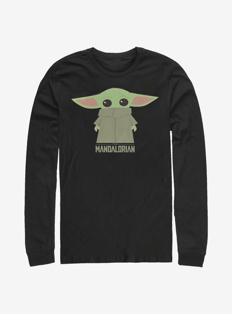 Star Wars The Mandalorian Child Covered Face Long-Sleeve T-Shirt