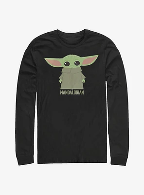 Star Wars The Mandalorian Child Cute Stance Long-Sleeve T-Shirt
