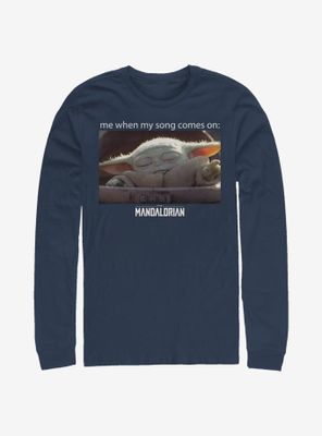 Star Wars The Mandalorian Song Meme V2 Long-Sleeve T-Shirt