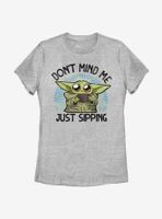 Star Wars The Mandalorian Just Sipping Womens T-Shirt