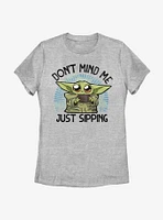 Star Wars The Mandalorian Just Sipping Womens T-Shirt