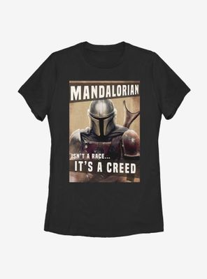 Star Wars The Mandalorian Creed Womens T-Shirt