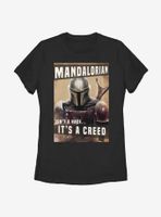 Star Wars The Mandalorian Creed Womens T-Shirt