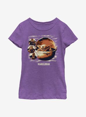 Star Wars The Mandalorian Child Group Youth Girls T-Shirt