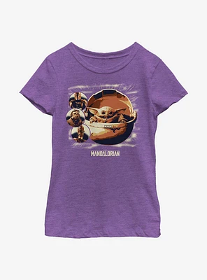 Star Wars The Mandalorian Child Group Youth Girls T-Shirt