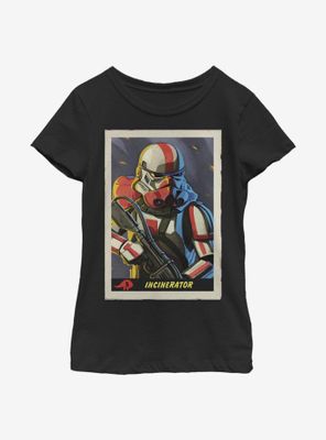 Star Wars The Mandalorian Incinerator Card Youth Girls T-Shirt