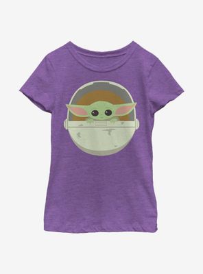 Star Wars The Mandalorian Simple Carriage Youth Girls T-Shirt