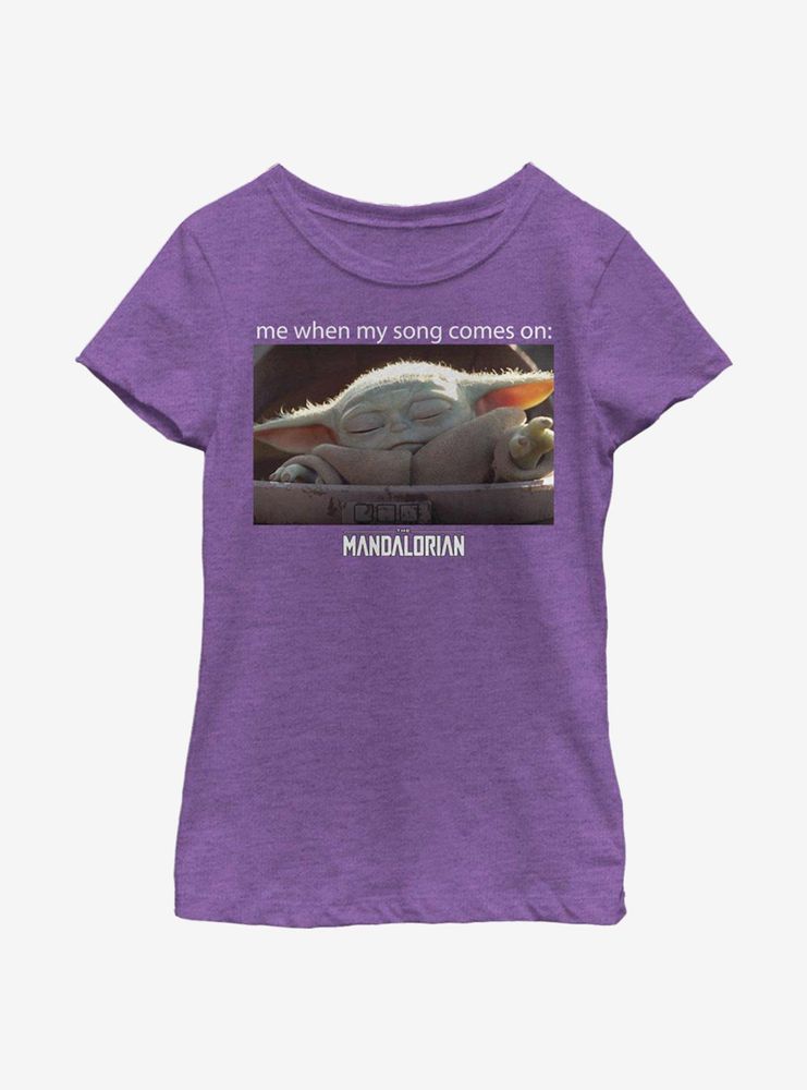 Star Wars The Mandalorian Song Meme V2 Youth Girls T-Shirt