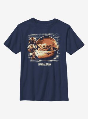 Star Wars The Mandalorian Child Group Youth T-Shirt