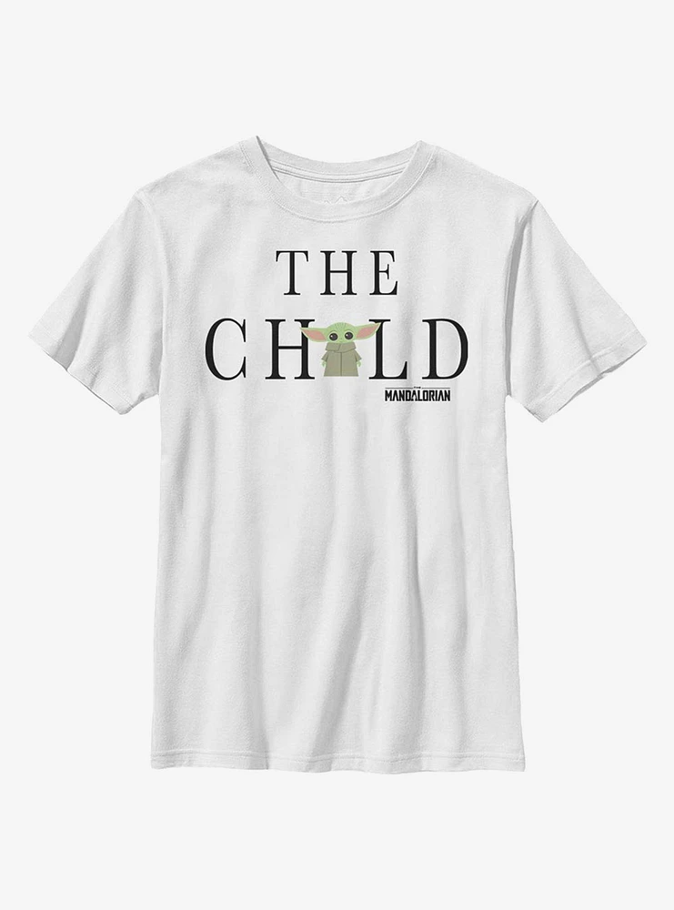 Star Wars The Mandalorian Child Text Youth T-Shirt