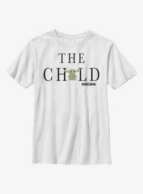 Star Wars The Mandalorian Child Text Youth T-Shirt