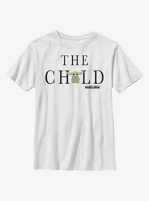 Star Wars The Mandalorian Child Text Youth T-Shirt