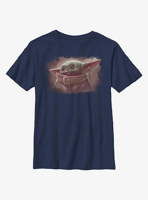 Star Wars The Mandalorian Cute Painting Youth T-Shirt