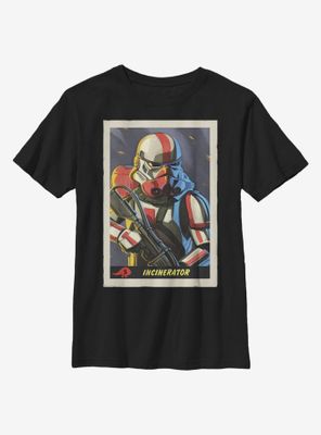 Star Wars The Mandalorian Incinerator Card Youth T-Shirt