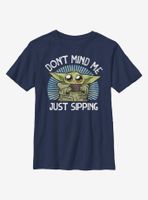 Star Wars The Mandalorian Just Sipping Youth T-Shirt