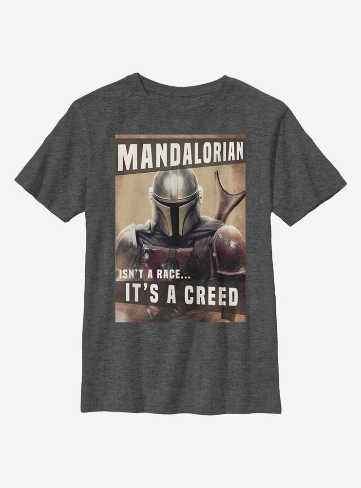 Star Wars The Mandalorian Creed Youth T-Shirt