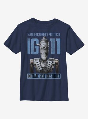 Star Wars The Mandalorian Self Destruct Youth T-Shirt