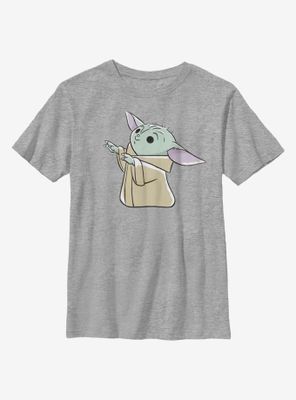Star Wars The Mandalorian Yoda Reaching Youth T-Shirt