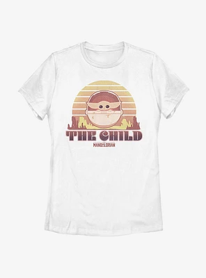 Star Wars The Mandalorian Sunset Child Womens T-Shirt
