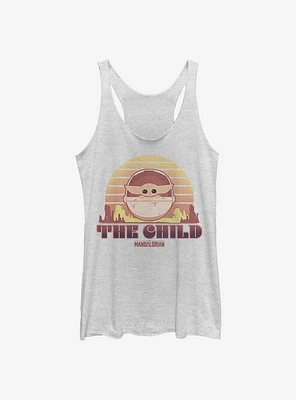 Star Wars The Mandalorian Sunset Child Womens Tank Top