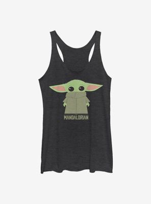 Star Wars The Mandalorian Child Covered Face Womens Tank Top