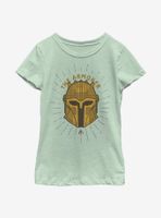 Star Wars The Mandalorian Armorer Shield Youth Girls T-Shirt